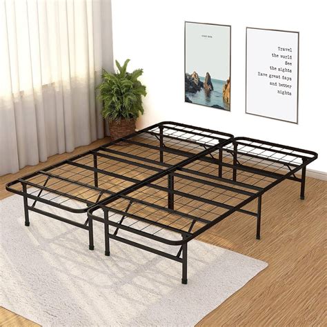 heavy duty queen metal bed frame platform box spring|bed frame queen.